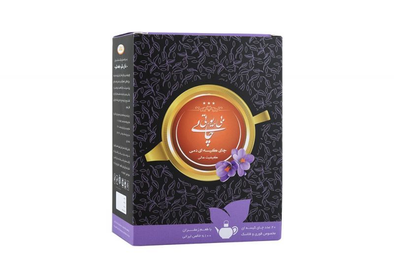 تولید چای کیسه‌ای قوری سیاه ایرانی زعفرانی در بادران